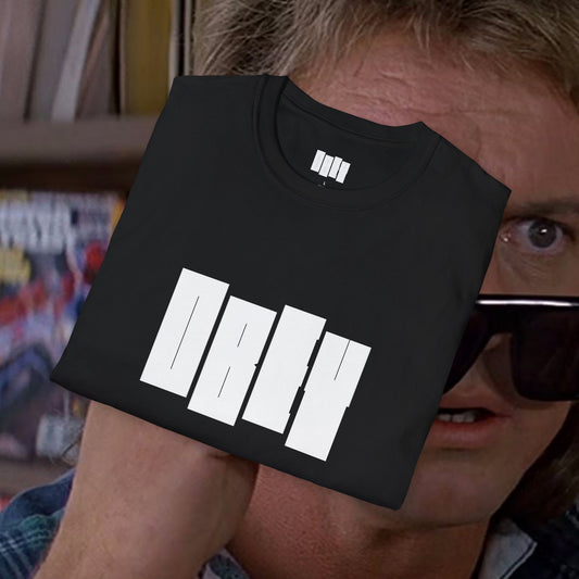 Black Flag OBEY logo t-shirt