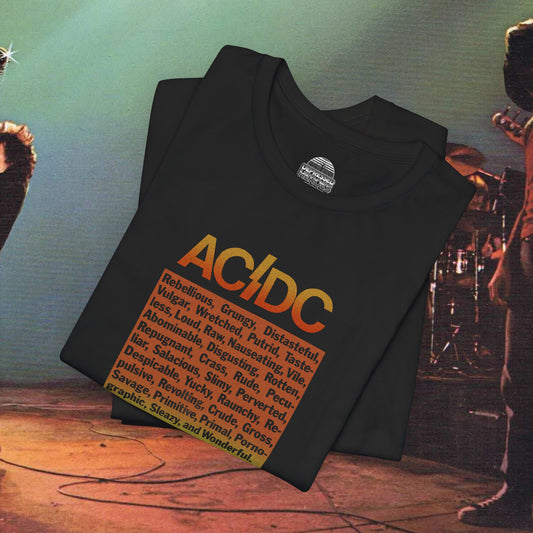 AC/DC Let There Be Rock promo ad T-Shirt