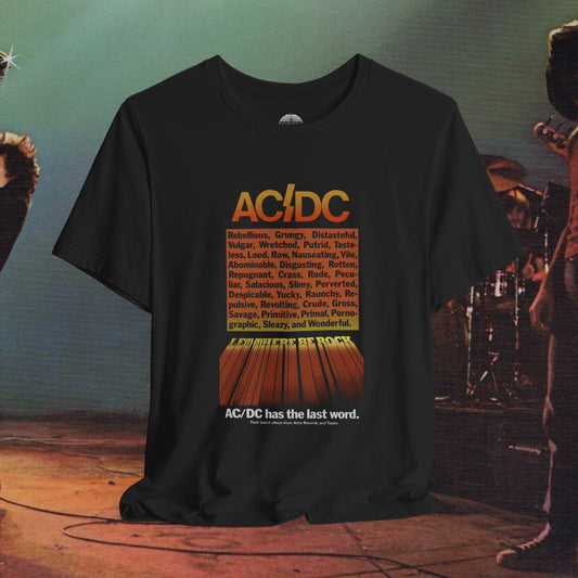 AC/DC Let There Be Rock promo ad T-Shirt